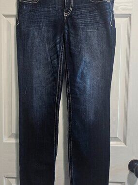 Express Jeans Skinny Stella-Low Rise 8R Blue RN#55285